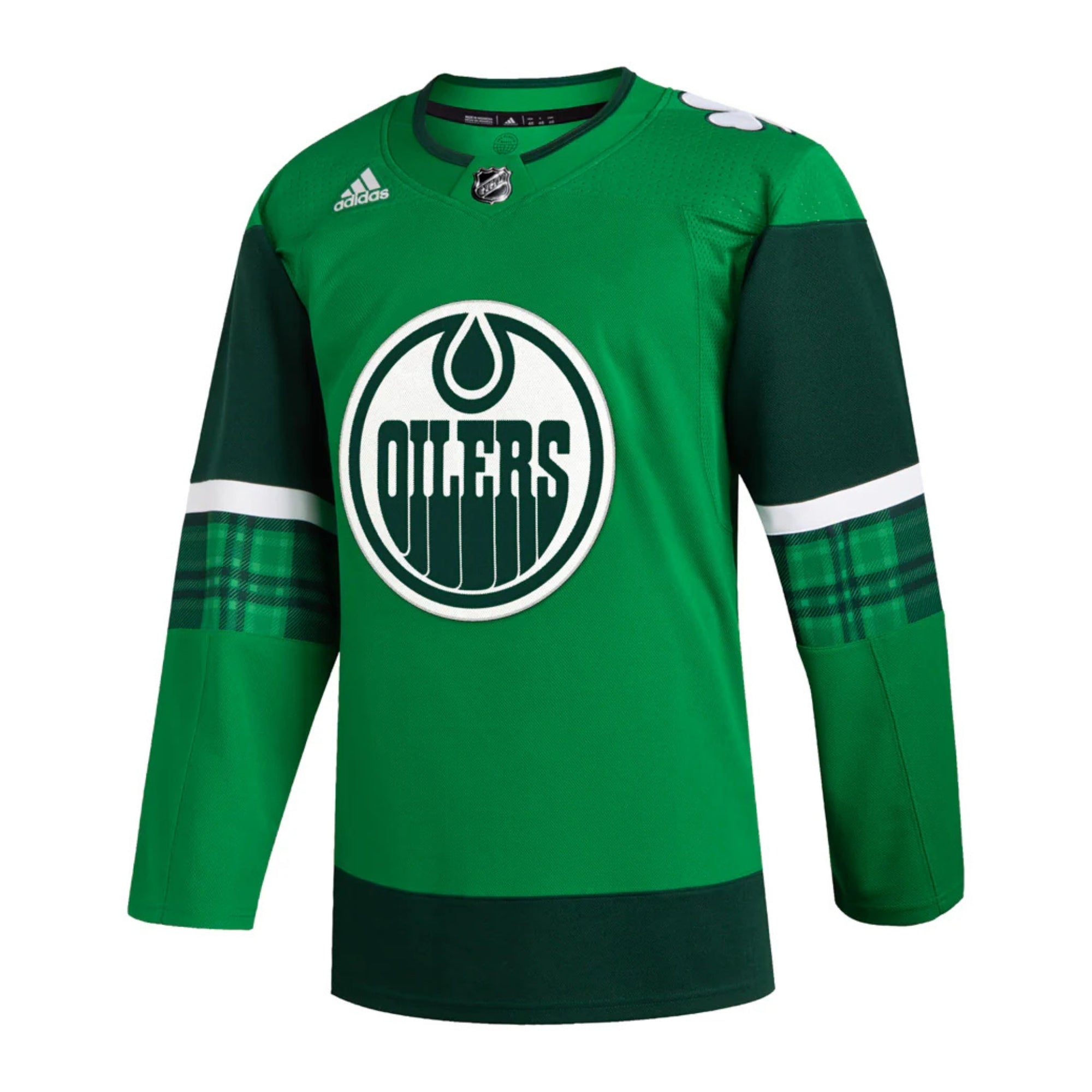 Edmonton Oilers Authentic Primegreen St Patricks Day Jersey – USA
