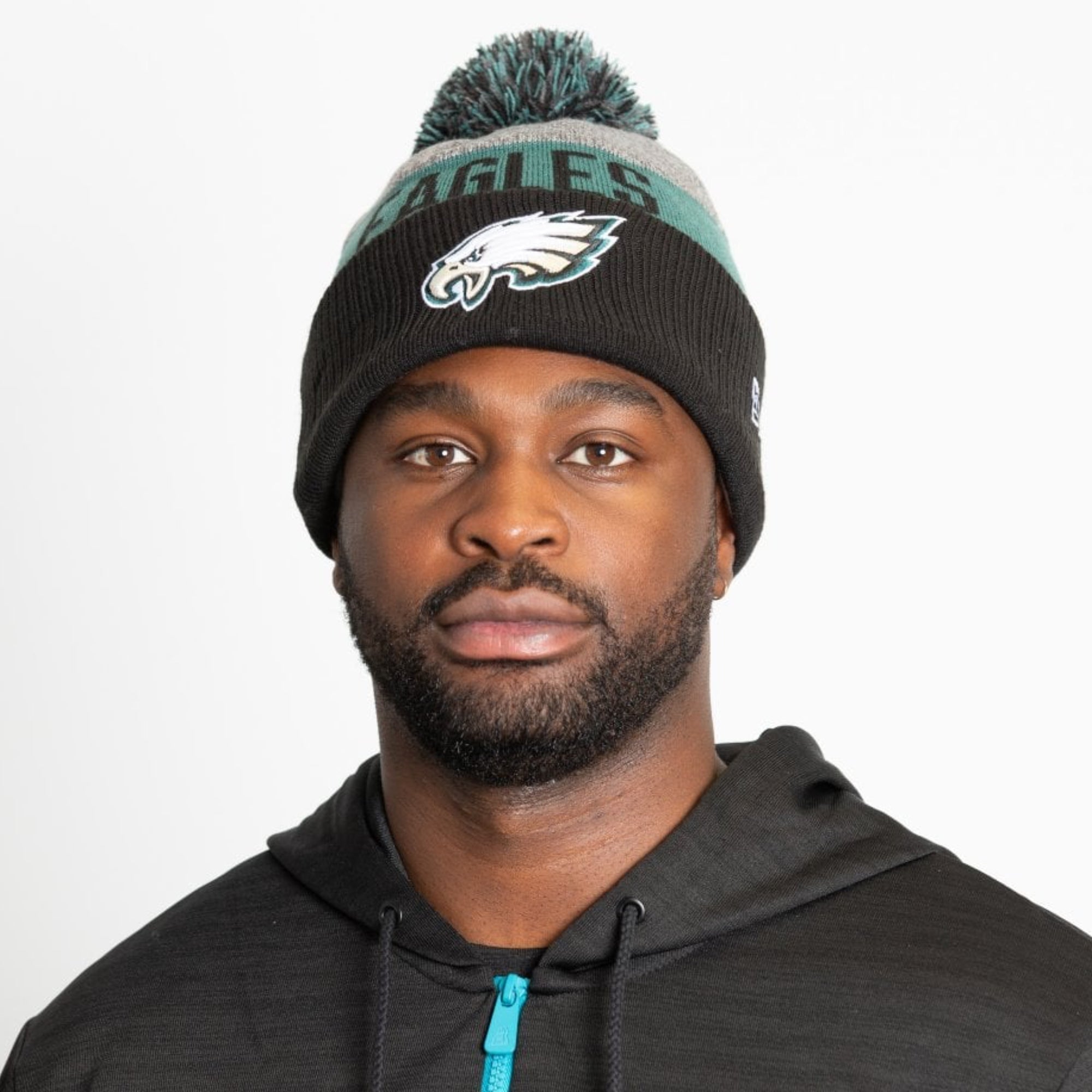 New Era Philadelphia Eagles Colour Stripe NFL Beanie Knit Hat