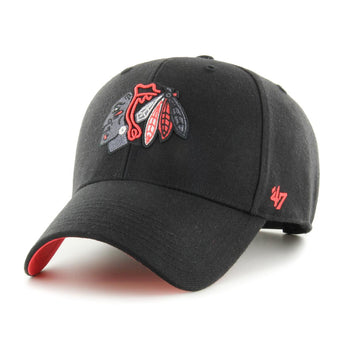 Chicago Blackhawks Black Sure Shot MVP Cap