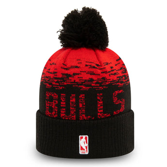 Chicago Bulls Black Ombre Bobble Beanie Hat