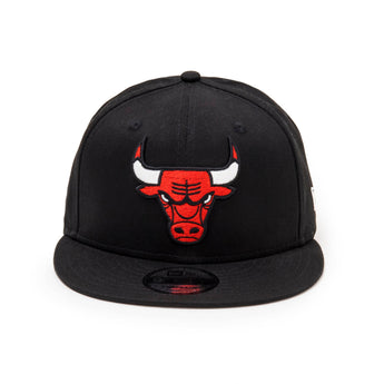 Chicago Bulls Logo Black 9FIFTY Snapback Cap