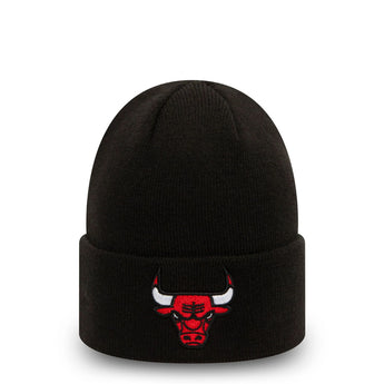 Chicago Bulls Essential Black Cuff Beanie Hat