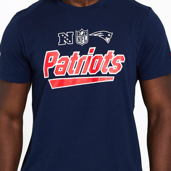 New England Patriots Wordmark Navy T-Shirt