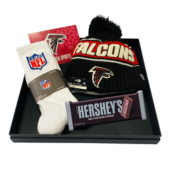 Atlanta Falcons Beanie & Socks Gift Box Bundle