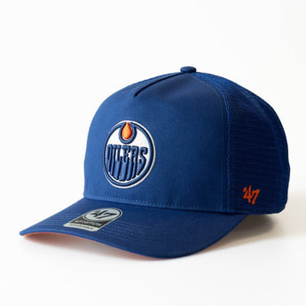 Edmonton Oilers Royal Mesh Hitch Adjustable Cap