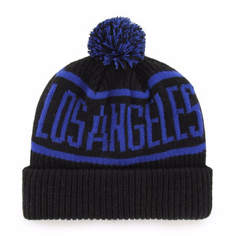 LA Dodgers Black Calgary Cuff Beanie Knit