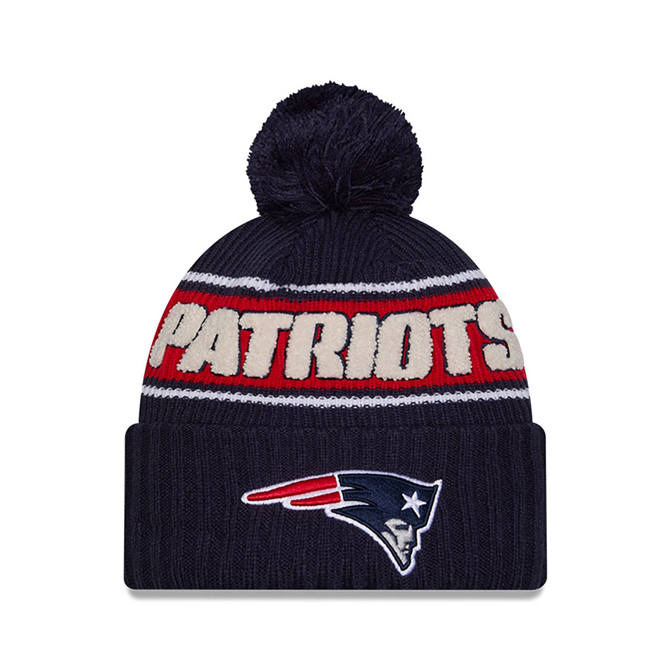 New England Patriots Double-Sided Glitter Stripe Scarf – 60" X 6" Knit Winter Neck Scarf – Forever Collectibles, 100% Acrylic