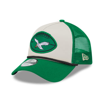 Philadelphia Eagles 2024 NFL Sideline Historic 9Forty A Frame Trucker Cap