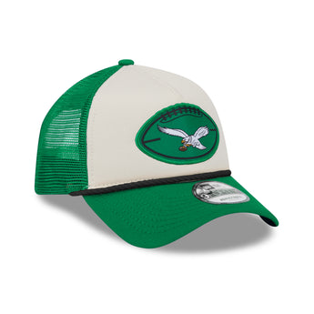 Philadelphia Eagles 2024 NFL Sideline Historic 9Forty A Frame Trucker Cap