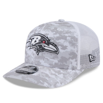 Baltimore Ravens 2024 Salute to Service 9Seventy Stretch Snapback Adjustable Cap