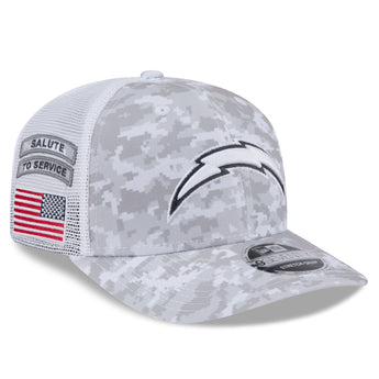 Los Angeles Chargers 2024 Salute to Service 9Seventy Stretch Snapback Adjustable Cap