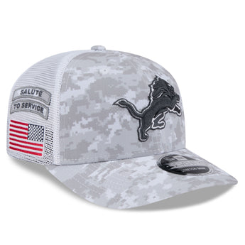 Detroit Lions 2024 Salute to Service 9Seventy Stretch Snapback Adjustable Cap