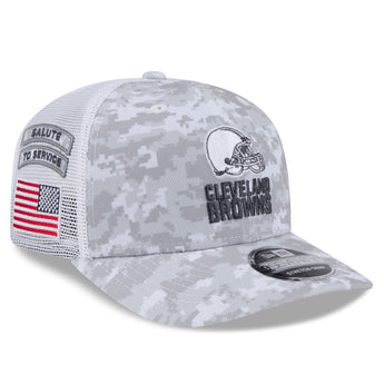 Cleveland Browns 2024 Salute to Service 9Seventy Stretch Snapback Adjustable Cap