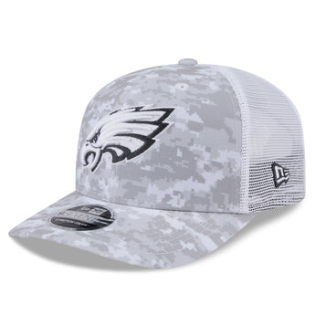 Philadelphia Eagles 2024 Salute to Service 9Seventy Stretch Snapback Adjustable Cap