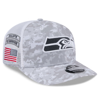 Seattle Seahawks 2024 Salute to Service 9Seventy Stretch Snapback Adjustable Cap