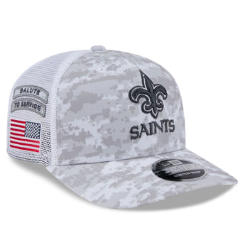 New Orleans Saints 2024 Salute to Service 9Seventy Stretch Snapback Adjustable Cap