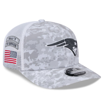 New England Patriots 2024 Salute to Service 9Seventy Stretch Snapback Adjustable Cap