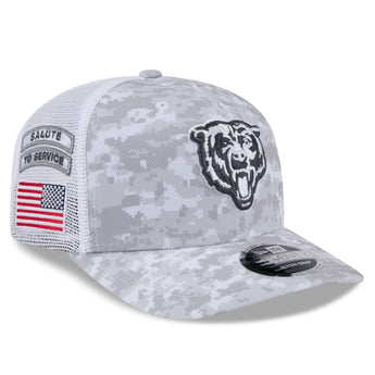 Chicago Bears 2024 Salute to Service 9Seventy Stretch Snapback Adjustable Cap