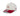 Two-toned cap with red and white design on a white background