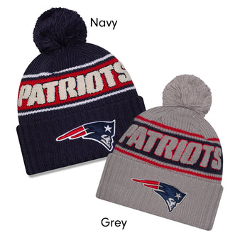 New England Patriots Beanie & Socks Gift Box Bundle