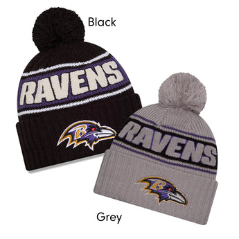 Baltimore Ravens Beanie & Socks Gift Box Bundle