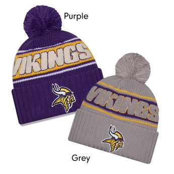 Minnesota Vikings Beanie & Socks Gift Box Bundle