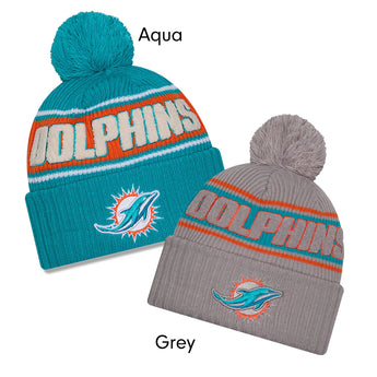 Miami Dolphins Beanie & Socks Gift Box Bundle