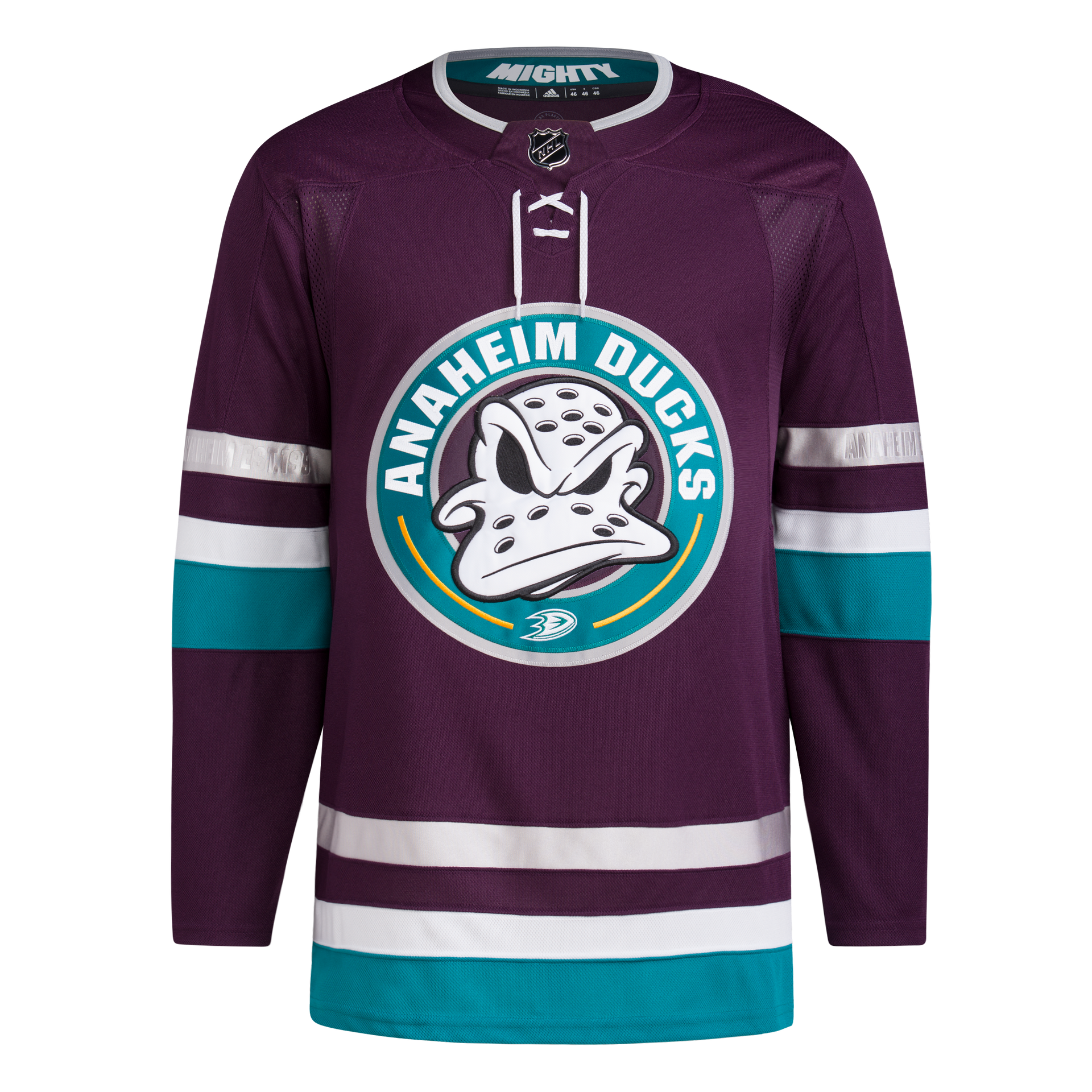 Anaheim Mighty Ducks Anniversary Authentic Primegreen Jersey USA Sports