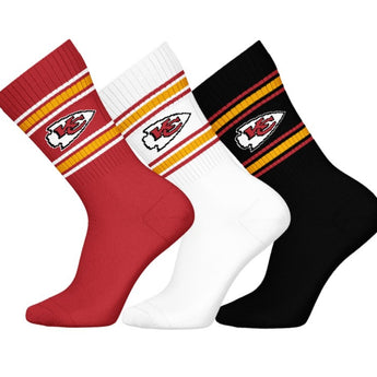 Kansas City Chiefs Crew Socks [3 Pack]