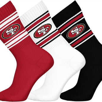 San Francisco 49ers Crew Socks [3 Pack]