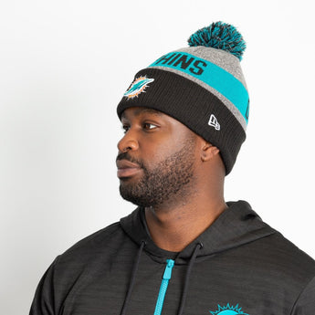 Miami Dolphins Colour Stripe Beanie Sport Knit