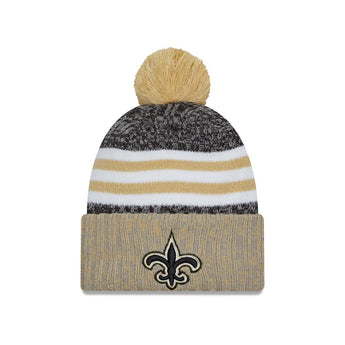 New Orleans Saints NFL On Field Sideline 2023 Bobble Knit Hat