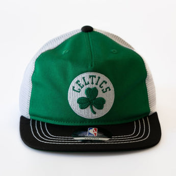 Boston Celtics Mesh back Slouch Flat Brim Youth Cap