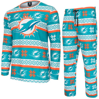 Miami Dolphins NFL Unisex Christmas Pajama Set