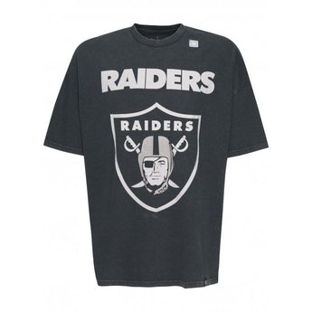 Las Vegas Raiders Shield Oversized Washed Black T-Shirt
