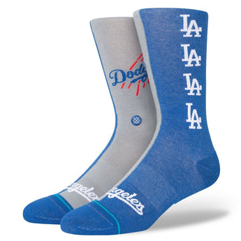 LA Dodgers Split Crew Socks